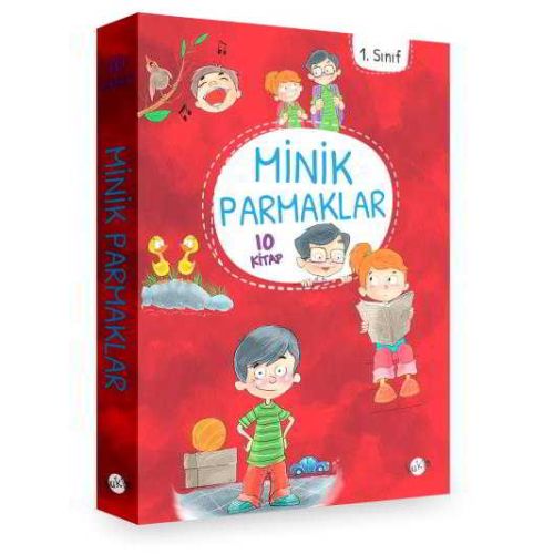 1. Sınıf - Minik Parmaklar 10 Kitap (Düz Yazı) - Kolektif - Kukla Yayınları