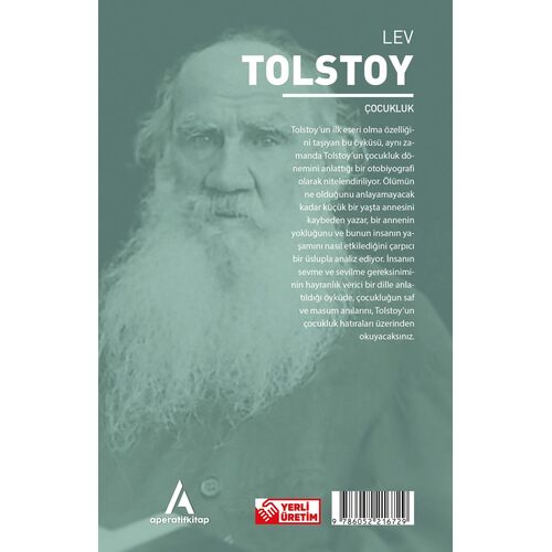 Çocukluk - Tolstoy - Aperatif Kitap Dünya Klasikleri