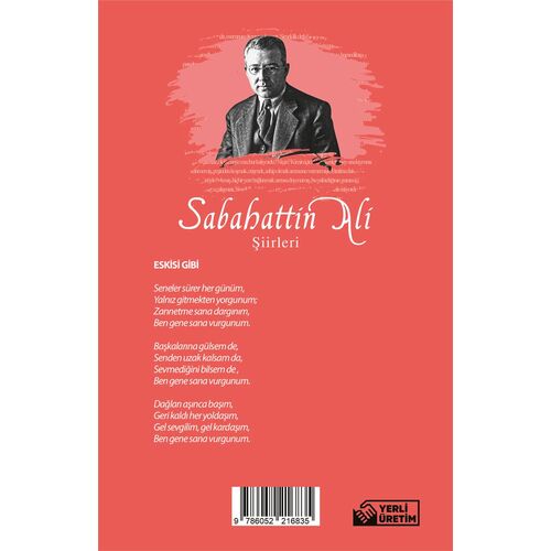 Sabahattin Ali - Şiirleri - Aperatif Kitap Yayınları