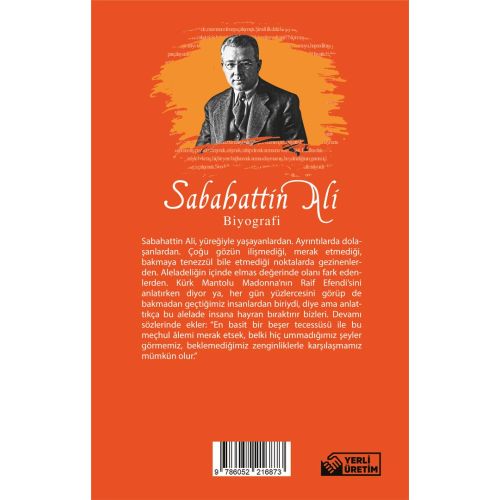 Sabahattin Ali - Biyografi - Aperatif Kitap Yayınları