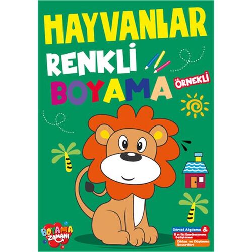 Renkli Boyama Hayvanlar Boyama Zamanı