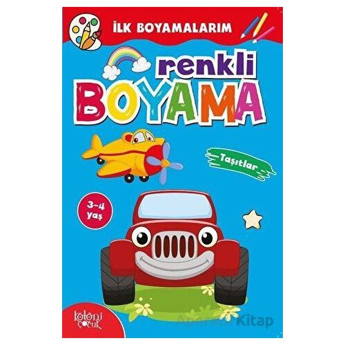 Renkli Boyama Taşıtlar Boyama Zamanı