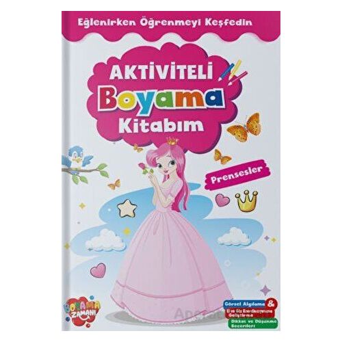 Aktiviteli Boyama Kitabı Prensesler - Boyama Zamanı