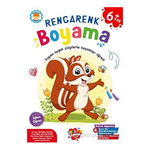 Rengarenk Boyama 6 Yaş - Boyama Zamanı