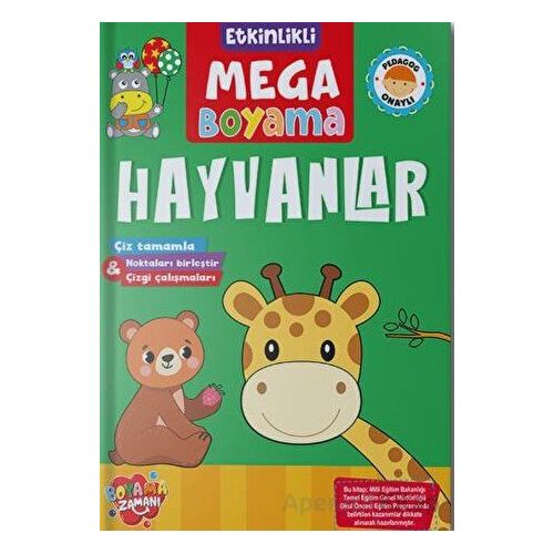 Etkinlikli Mega Boyama Hayvanlar Boyama Zamanı