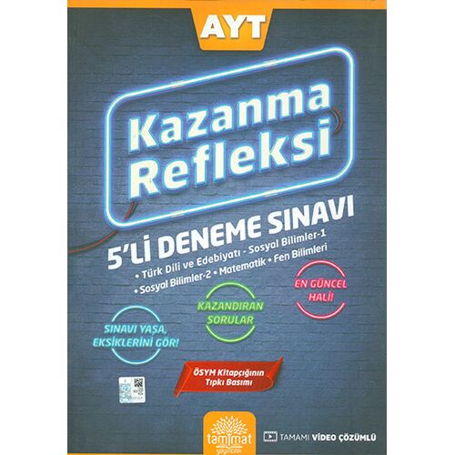 AYT Kazanma Refleksi 5li Deneme Sınavı Tammat Yayıncılık