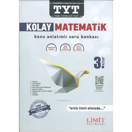 Limit TYT Kolay Matematik Konu Anlatımlı Soru Bankası 3ncü Kitap (Kampanyalı)