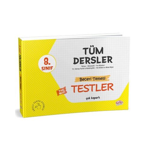 Editör 8.Sınıf Tüm Dersler Beceri Temelli Testler