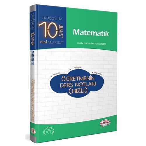 Editör 10.Sınıf Matematik Öğretmenin Ders Notları (Hızlı)
