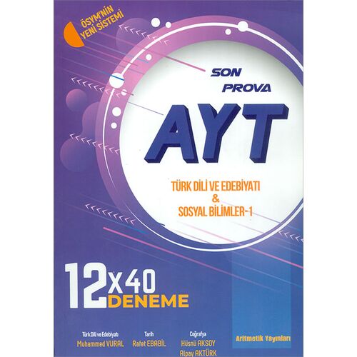 AYT Türk Dili Edebiyatı Ve Sosyal Bilimler 12X40 Deneme (Kampanyalı) Aritmetik Yayınları