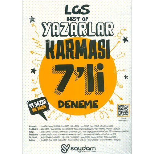 8.Sınıf LGS Best of 7li Karma Deneme Saydam Yayınları