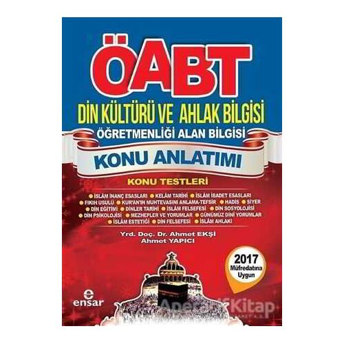 ÖABT Din Kültürü ve Ahlak Bilgisi Öğretmenliği Alan Bilgisi Konu Anlatımı Kampanyalı