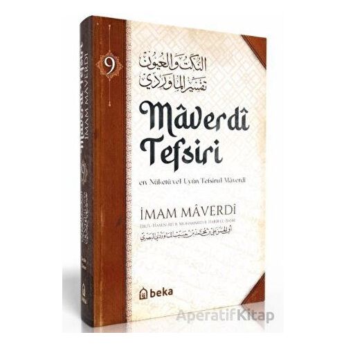 Maverdi Tefsiri - en-Nüketü Vel Uyun Tefsirul Maverdi - 9. Cilt - İmam Maverdi - Beka Yayınları