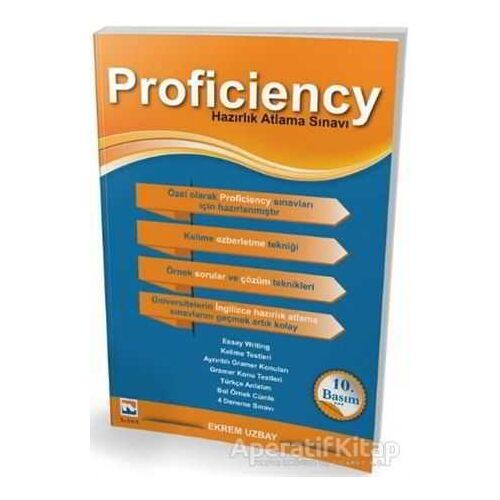 Proficiency - Hazırlık Atlama Sınavı - Ekrem Uzbay - Nisan Kitabevi