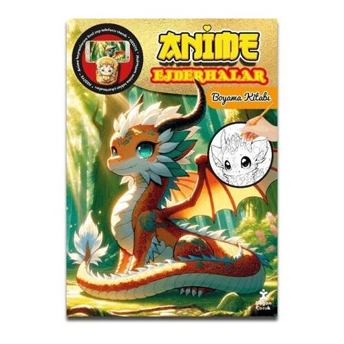 Anime Ejderhalar Boyama Kitabı - Kolektif - Doğan Çocuk