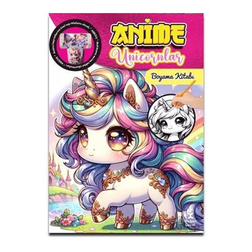 Anime Unicornlar Boyama Kitabı - Kolektif - Doğan Çocuk