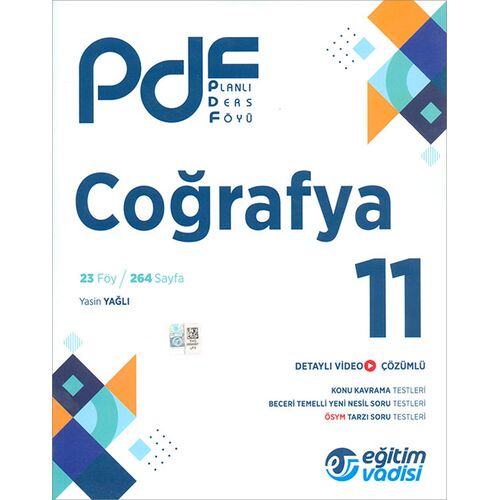 11.Sınıf Coğrafya PDF Planlı Ders Föyü Eğitim Vadisi