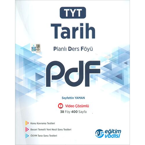 TYT Tarih PDF Planlı Ders Föyü Eğitim Vadisi Yayınları