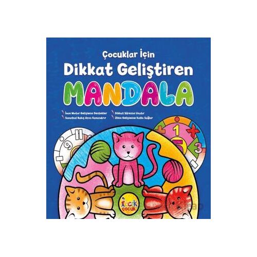 Çocuklar İçin Dikkat Geliştiren Mandala - Kolektif - Bıcırık Yayınları