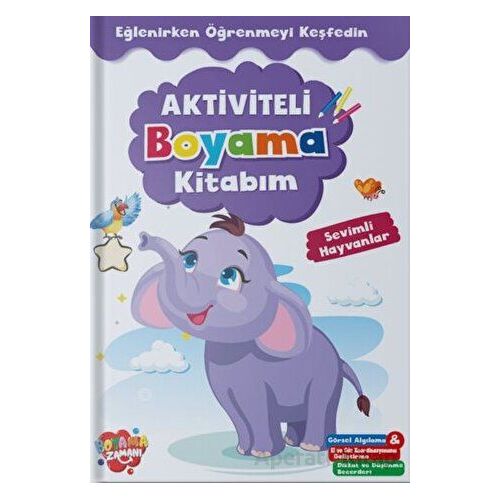 Aktiviteli Boyama Kitabı Sevimli Hayvanlar - Boyama Zamanı