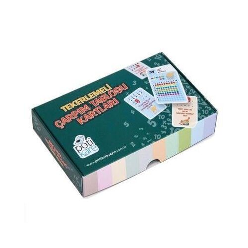 Tekerlemeli Çarpım Tablosu Kartları - Okan Özkan - Pötikare Yayınları