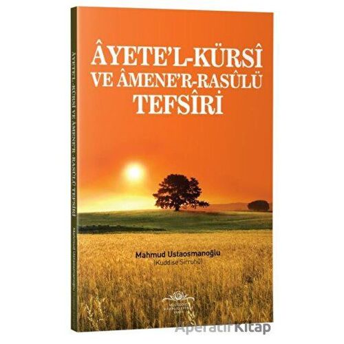 Ayetel-Kürsi ve Amener-Rasulü Tefsiri - Mahmud Ustaosmanoğlu - Ahıska Yayınevi