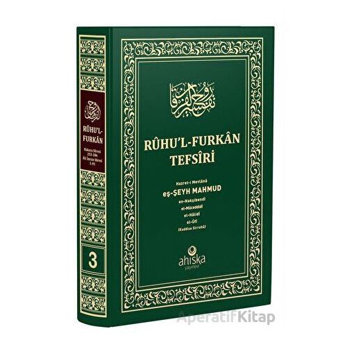 Ruhul Furkan Tefsiri 3. Cilt (Orta Boy - Ciltli) - Mahmud Ustaosmanoğlu - Ahıska Yayınevi