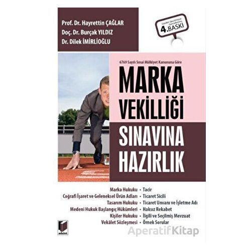 Marka Vekilliği Sınavına Hazırlık - Burçak Yıldız - Adalet Yayınevi