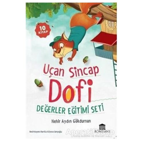 Uçan Sincap Dofi Değerler Eğitimi Seti (10 Kitap) - Nehir Aydın Gökduman - Rönesans Yayınları