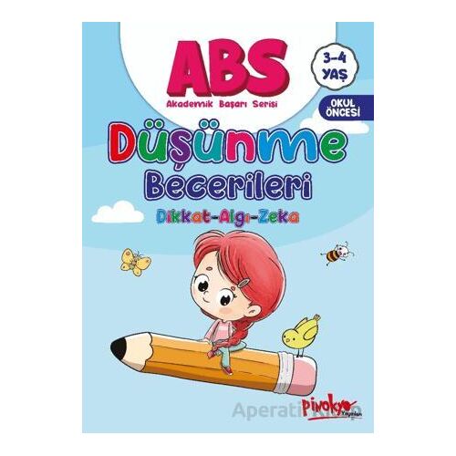 ABS 3-4 Yaş Düşünme Becerileri Dikkat-Algı-Zeka - Buçe Dayı - Pinokyo Yayınları