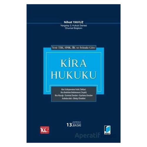 Kira Hukuku - Nihat Yavuz - Adalet Yayınevi