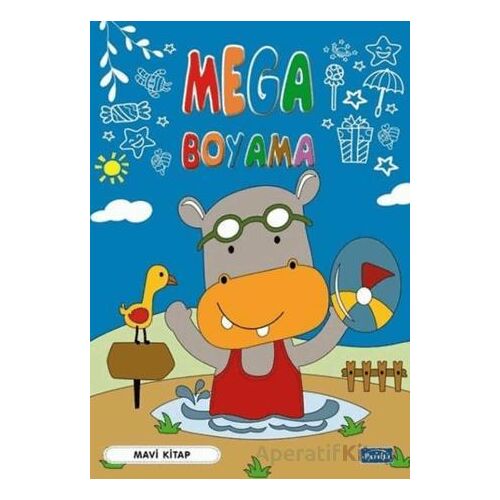 Mega Boyama-Mavi Kitap - Kolektif - Parıltı Yayınları