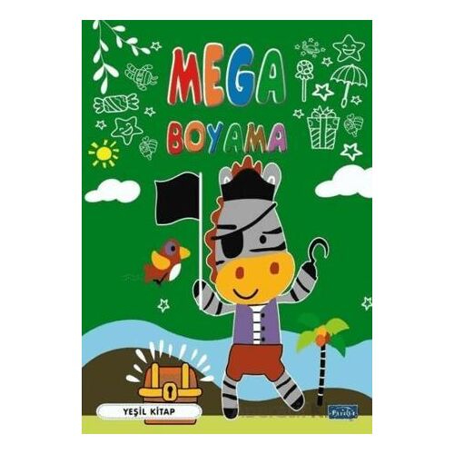 Mega Boyama-Yeşil Kitap - Kolektif - Parıltı Yayınları