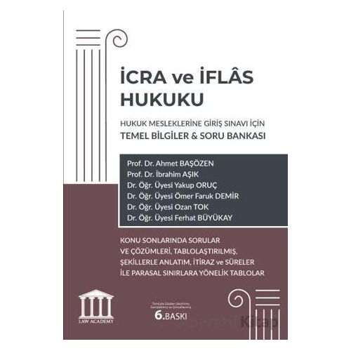 İcra ve İflas Hukuku - Hukuk Mesleklerine Giriş Sınavı İçin Temel Bilgiler ve Soru Bankası