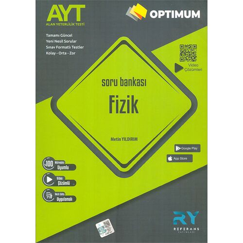 Optimum AYT Fizik Soru Bankası Video Çözümlü Referans Yayınları