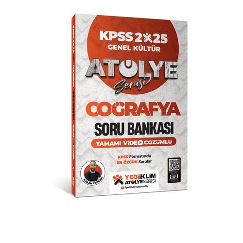 Yediiklim 2025 KPSS Atölye Serisi Coğrafya Video Çözümlü Soru Bankası
