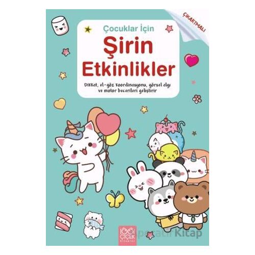 Çocuklar için Şirin Etkinlikler - Çıkartmalı - Valentina Figus - 1001 Çiçek Kitaplar