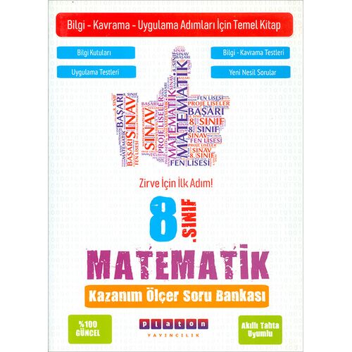 8.Sınıf Matematik Kazanım Ölçer Soru Bankası Platon Yayıncılık