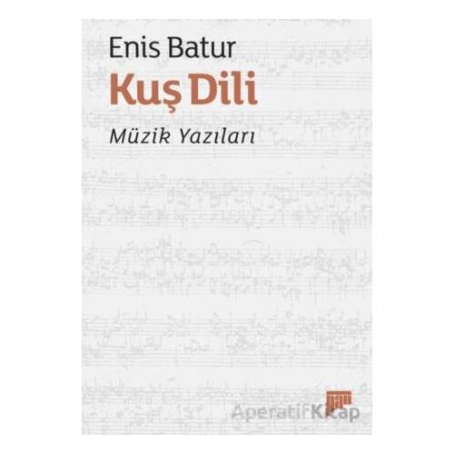 Kuş Dili – Müzik Yazıları - Enis Batur - Pan Yayıncılık