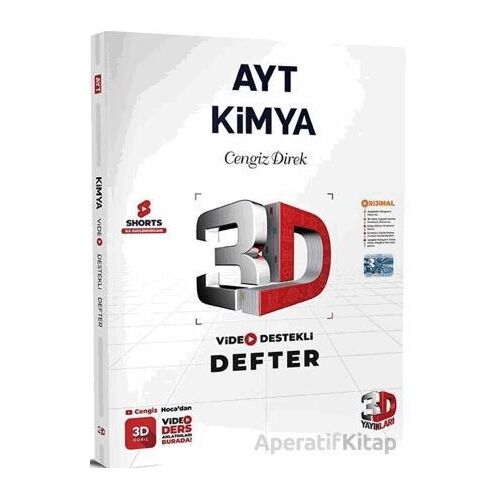 AYT Kimya Video Destekli Defter 3D Yayınları