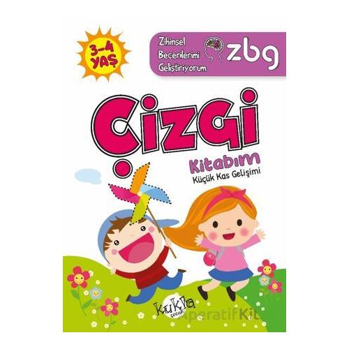 ZBG 3-4 Yaş Çizgi Kitabım - Zihinsel Becerilerimi Geliştiriyorum - Buçe Dayı - Kukla Yayınları