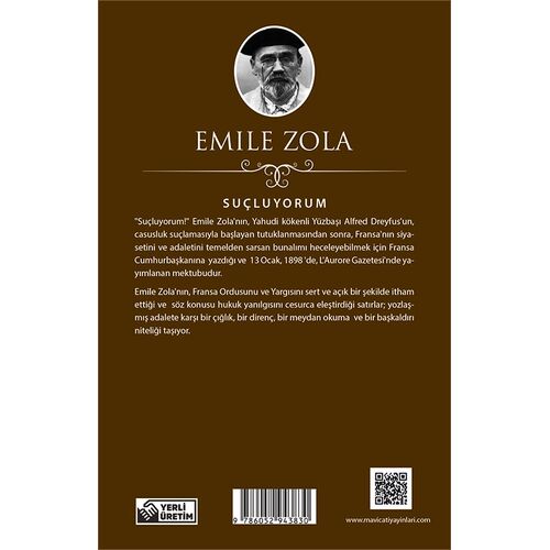 Suçluyorum - Emile Zola - Maviçatı (Dünya Klasikleri)