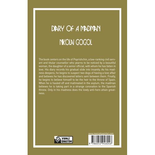 Diary Of A Madman - Nikolai Gogol (Stage-5) Maviçatı Yayınları