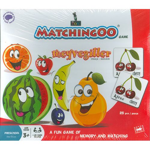 Meyvegiller Eşleştirme Kartları Matchingoo
