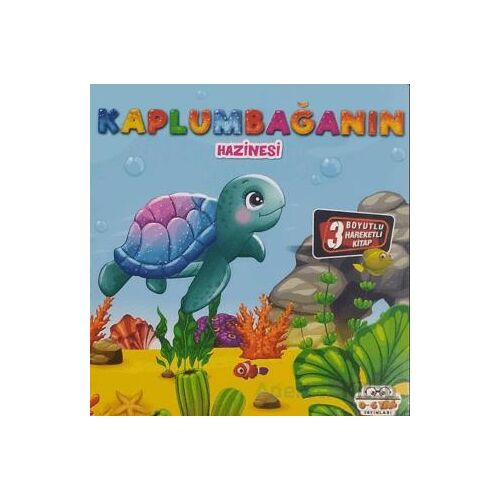 Hareketli Kitaplar Serisi- Kaplumbağanın Hazinesi - Kolektif - 0-6 Yaş Yayınları