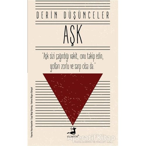 Aşk - Derin Düşünceler - Ezgi Bilgi Gümüş - Olimpos Yayınları