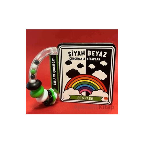 Siyah Beyaz Çıngıraklı Kitaplar Renkler - Kollektif - Uçan Fil Yayınları