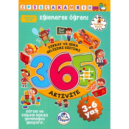 Turkuaz Kitap 3-6 Yaş Aktivite Kitabı - Minik Flipper