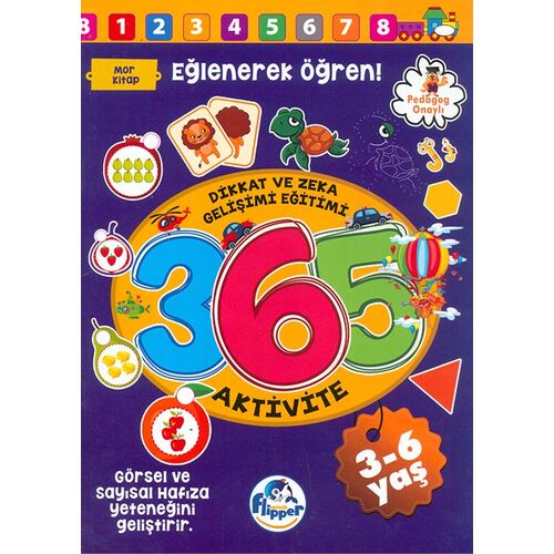 Mor Kitap 3-6 Yaş Aktivite Kitabı - Minik Flipper