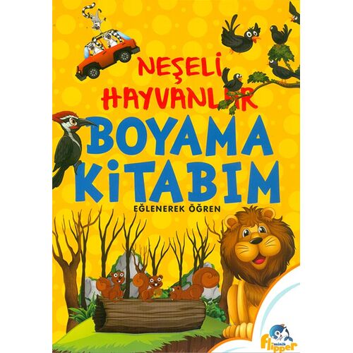 Neşeli Hayvanlar Boyama Kitabım - Minik Flipper